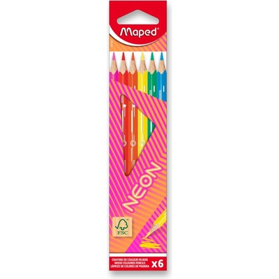Maped Pastelky Neon 6ks 164566