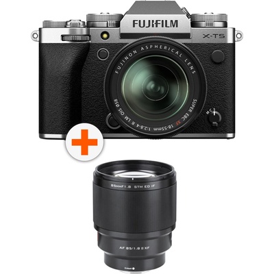 Fujifilm X-T5 18-55mm Silver + AF 85mm f/1.8 II (Fujifilm X)