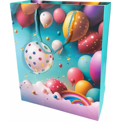 Dárková taška malá Happy Birthday se třpytkami Typ: 2