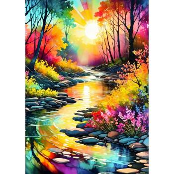 Enjoy - Puzzle Spring Stream - 1 000 piese