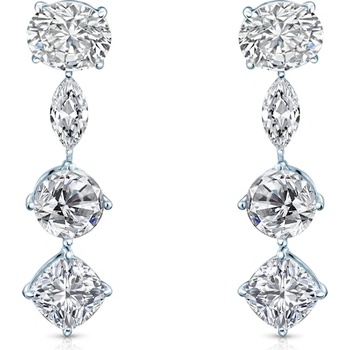 SAVICKI Обеци Eterniàle, сребърни, цирконии