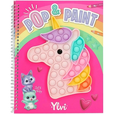 Kreativní omalovánky se samolepkami Pop & Paint Ylvi