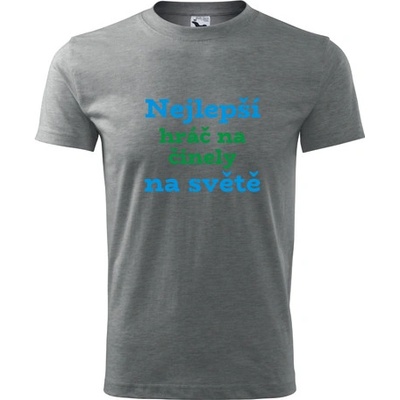 Tričko nejlepší hráč na činely na světě dárek pro hráče na činely šedé