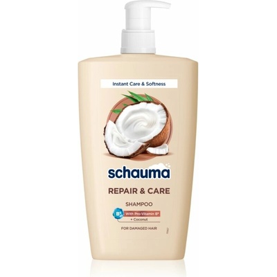 Schwarzkopf Schauma Repair & Care šampón pre suché a poškodené vlasy s kokosom 1000 ml