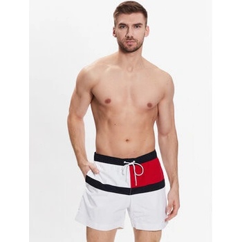 Tommy Hilfiger Underwear pánské vzorované plavky bílé