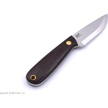 Brisa Necker 70-Bison micarta 12C27 Scandi Sheath Multicarry 70 BRS