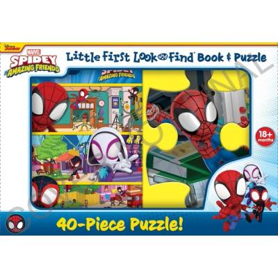 Disney Junior Marvel Spidey and His Amazing Friends: Little First Look and Find Book & Puzzle" - ""