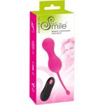 Sweet Smile SMILE Love Balls - носимо акумулаторно, радиоуправляемо вибриращо яйце (розово) - lovesexshop