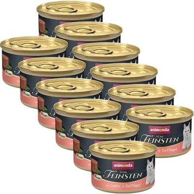 Animonda Vom Feinsten Cat Adult losos a hydina 12 x 85 g