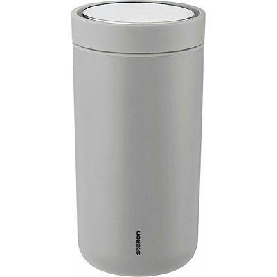 Stelton TO GO CLICK Termohrnček 200 ml matný svetlosivý