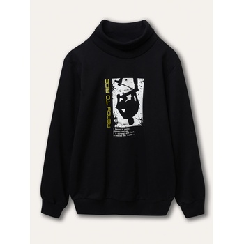 Winkiki Chlapčenská mikina WTB 22120 čierna