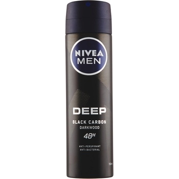 Nivea Men Deep Black Carbon Darkwood deospray 150 ml