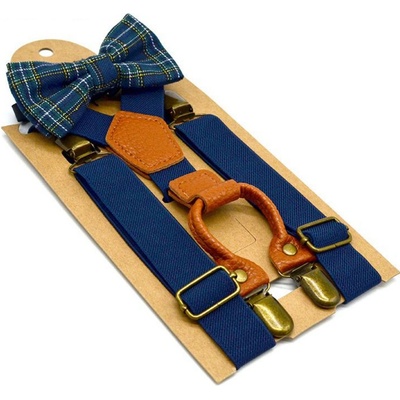 Amparo Miranda dětský set motýlek a kšandy AM138 Navy – Hledejceny.cz