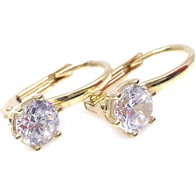Jan Kos jewellery zlaté náušnice s bílým kamenem 59628158