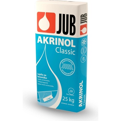 JUB AKRINOL Classic lepidlo na keramické obklady, dlažby a pórobetón 5 kg Šedá
