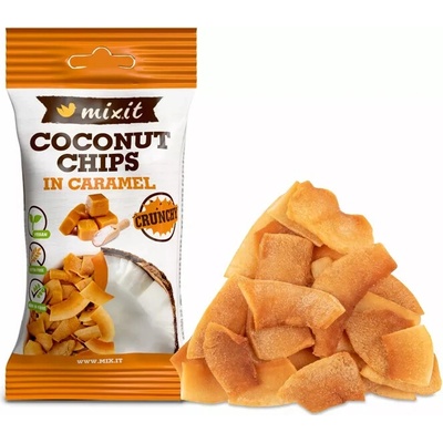 Mixit kokosové chipsy Karamel 45 g