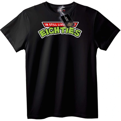 NOONEBRAND Тениска 80-те Носталгия - 2XL, Black