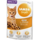 Iams Cat Kitten All Breeds kuracie mäso v omáčke 85 g