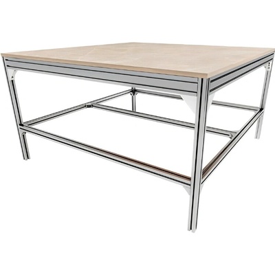 Profesionální Pracovní Stůl Konstukce pro Gravírovací Stroje Frézky Obráběcí CNC do Dílny RatRig Výběr Variant Velikost: 125x175cm
