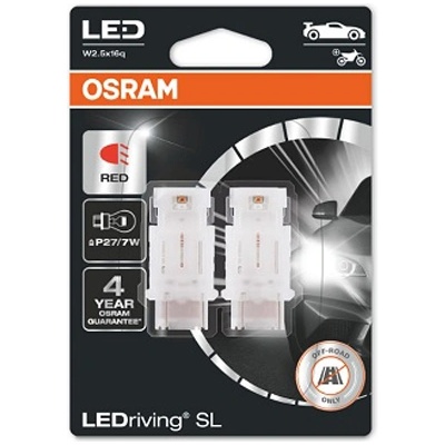 OSRAM Крушка OSRAM LED P27/7W, 12V, 1.4W, 60lm/10lm, 2 броя