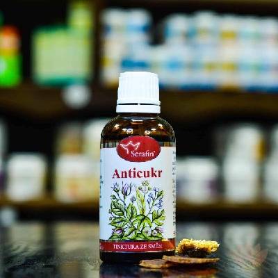 Serafin tinktura ze směsi pupenů Anticukr 50 ml