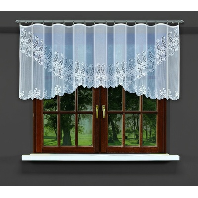 Dekorační žakárová záclona s řasící páskou JANAI 140 bílá 300x140 cm MyBestHome