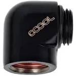 Alphacool L-конектор Alphacool HF, G1/4 външна - вътрешна резба, Черен мат (AC-64213) - xtreme