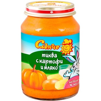 Слънчо пюре тиква с картофи и мляко - 190 г