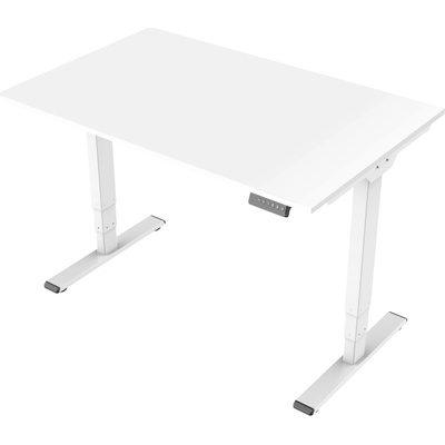 Delso Výškovo nastaviteľný stôl MIDJUSTER 60 x 120 cm biela / biela