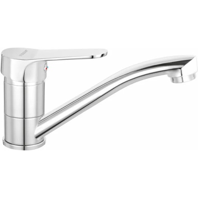 Едноръкохватков смесител за умивалник, Isso, стоящ монтаж, въртящ се чучур, хром (BIS2A)