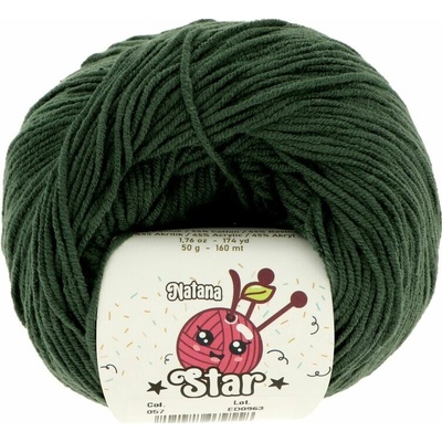 Natana Cherry Star 057 tmavo zelená