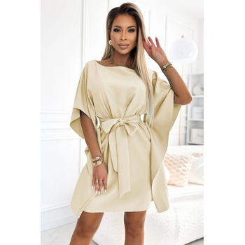 Numoco Широка рокля в бежов цвят 287-28nmc-2362 - Бежов, размер l/xl