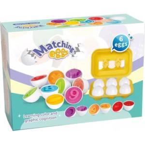 Man Yuk Toys Комплект яйца за сортиране на форми, 6 броя (df13)