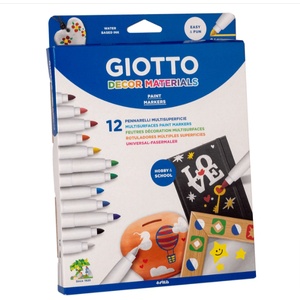 GIOTTO Комплект перманентни маркери giotto 12 цвята 3403