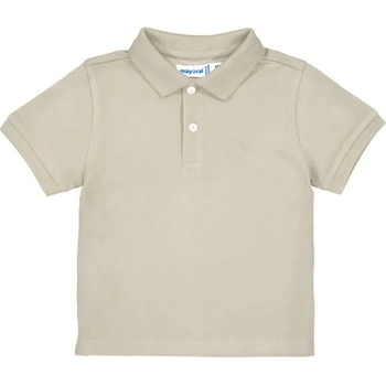 MAYORAL Поло тениска къс ръкав памук basic в бежов цвят за мини момче Mayoral