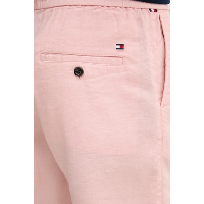 Tommy Hilfiger къс панталон мъжки с лен (MW0MW44353)