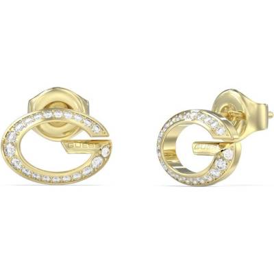 Guess Pozlátené kôstky s kryštálmi G Camden JUBE06338JWYGT/U