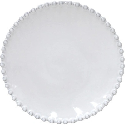 Biely kameninový tanier na pečivo Costa Nova Pearl 17 cm