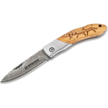 Böker - Джобен дамаскинов нож Magnum Caveman 19, 4 cm (GG485)