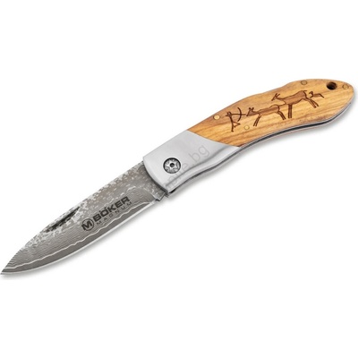 Böker - Джобен дамаскинов нож Magnum Caveman 19, 4 cm (GG485)