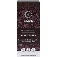 Khadi rastlinná farba na vlasy tmavohnedá 100 g