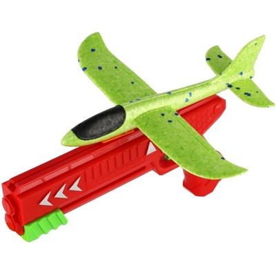 Teddies Letadlo vystřelovací pěnové s pistolí 26 cm 2 barvy