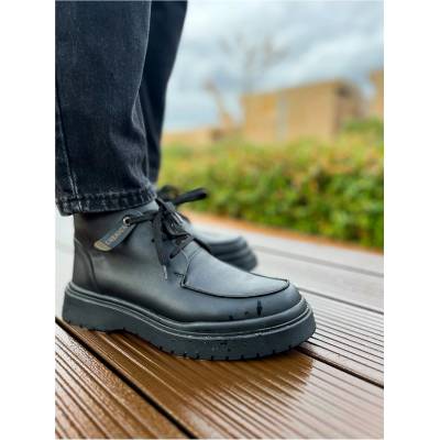 Chekich Мъжки боти с връзки ch213 - Черни #365946 (365946_Черно)