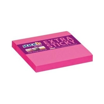 STICKN-HOPAX Samolepiaci bloček 76x76mm neónovo ružový