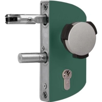LOCINOX LAKZ 6005 - komplet zámkové krabice pro profil 40 mm, s dětskou pojistkou, pro křídlové branky, zelený LAKZ4I4IP1L_6005