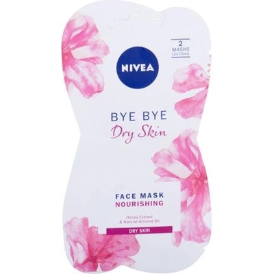 Nivea Bye Bye Dry Skin подхранваща маска за лице за суха кожа 15 ml за жени