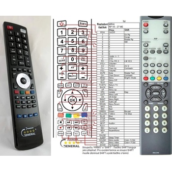 GENERAL MIRAI RP55-27ME - съвместимо дистанционно управление на марката General (RP55-27ME)