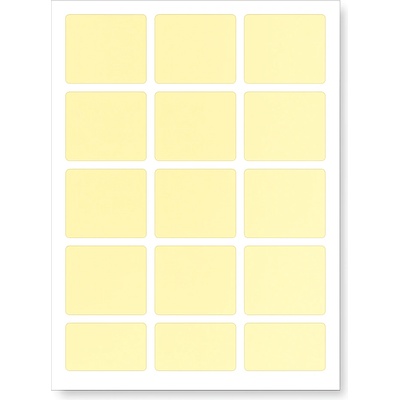 CDRmarket Самозалепващи етикети 60 x 60 mm, 12 етикети A4, 20 чаршафи, жълт (R0ECO.6060YELLOW)