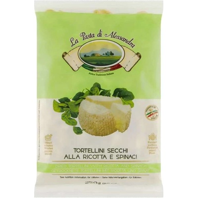 La Pasta di Alessandra Sušené vaječné semolínové tortellini plnené ricottou a špenátom 250 g