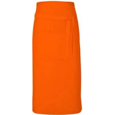 Link Kitchen Wear Gastro zástěra X985 Orange Pantone 1655 90x80cm